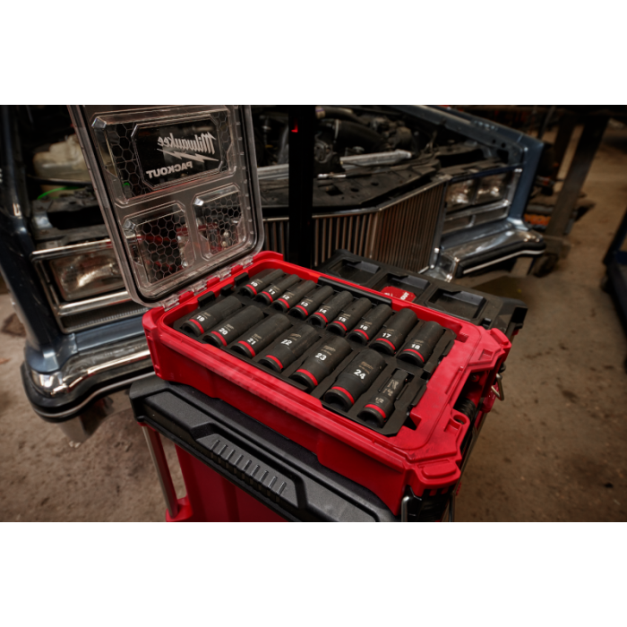 SHOCKWAVE IMPACT DUTY ディープインパクトソケット 1/2インチ(12.7mm)角 16PCS PACKOUTセット