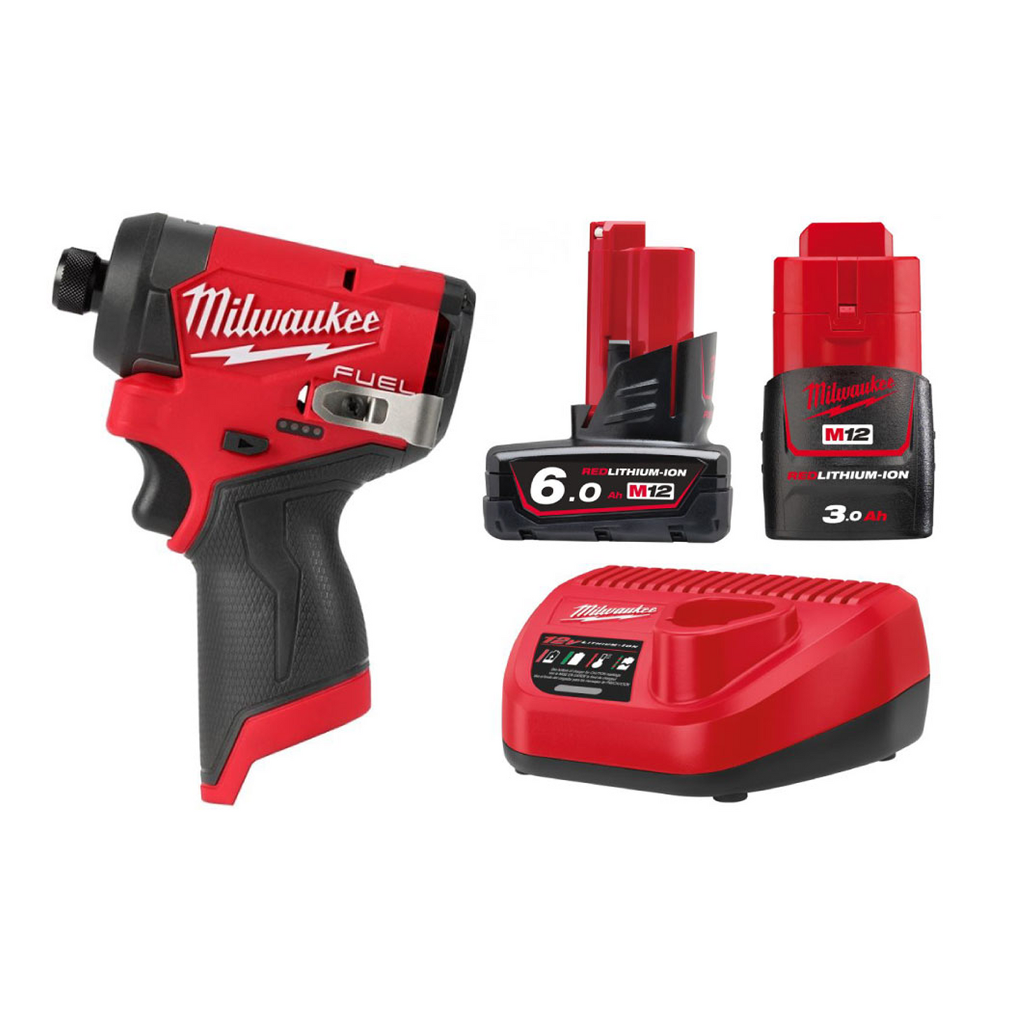 M12 FUEL™ インパクトドライバー 6.0AH & 3.0AH キット