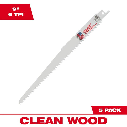 WOOD 木工用レシプロソーブレード 6 TPI 229mm （5本パック）