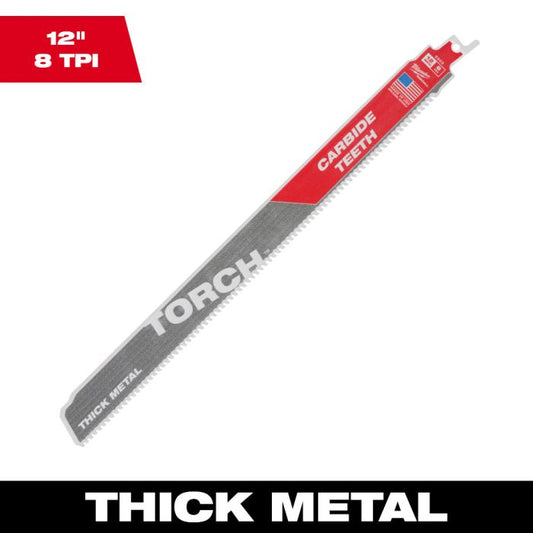 TORCH 金工用カーバイドレシプロソーブレード 8TPI 305mm（1本）