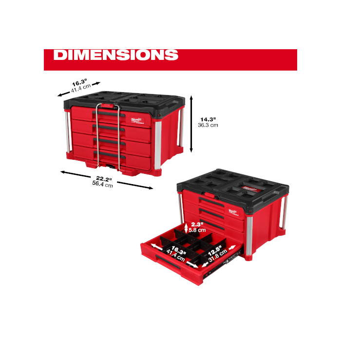 PACKOUT™ 引き出し収納 4段