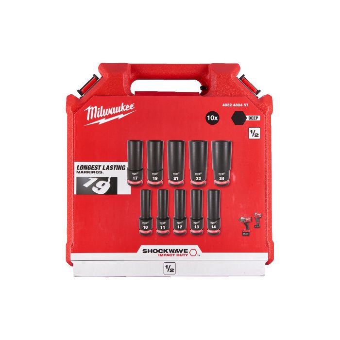 SHOCKWAVE IMPACT DUTY ディープインパクトソケット 1/2インチ（12.7mm）角 10PCS セット