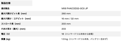 M18™ 32mm D ハンドル集じんアダプター