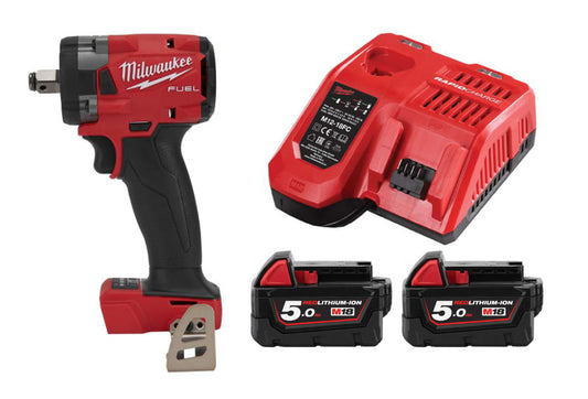 M18 FUEL™ 1/2インチ 339Nm インパクトレンチ 5.0Ah x 2キット