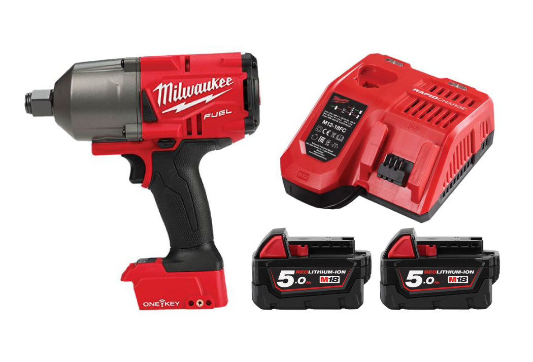 M18 FUEL™  3/4インチ 1626Nm インパクトレンチ 5.0Ah x 2キット