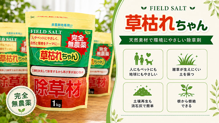フィールドソルト草枯れちゃん1kg （多孔質セラミック・天然ソルト）